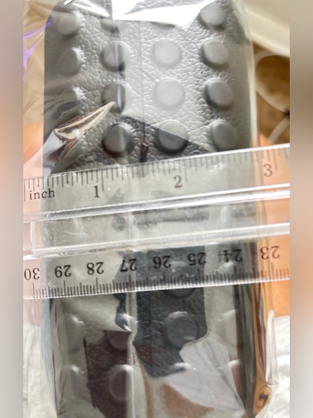 BLACK CROC LIKE BAG with 3 CHARMS - Picture 7 of 8